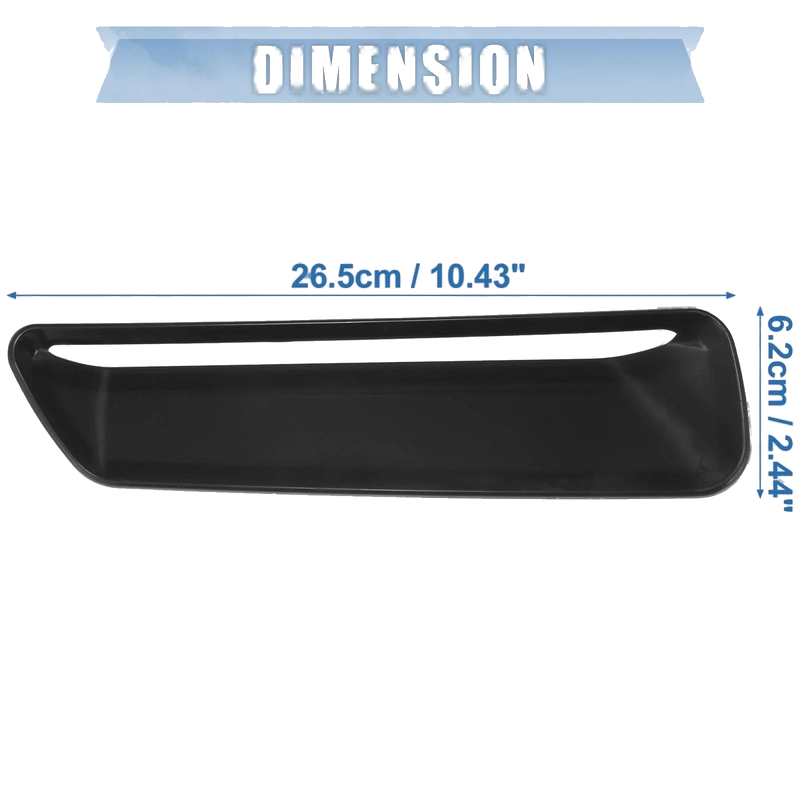 Dodge Challenger Pair Engine Hood Air Conditioner Outlet Cover Trim Black