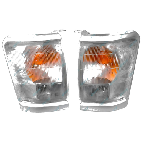 Toyota Hilux Clear Corner Indicator Blinker Park Lights 2 x (1997-2001)