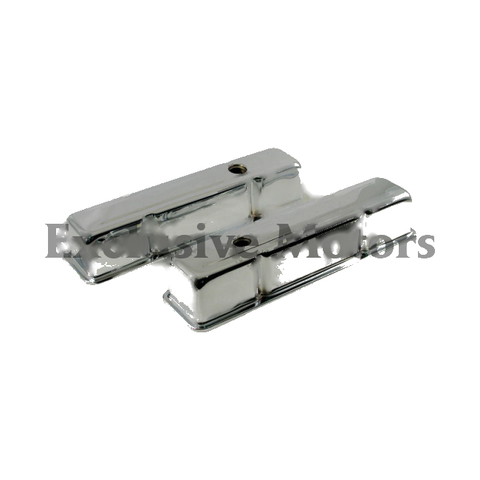 Chevy Small Block 283 / 307 / 350 / 383 Tall Chrome Valve Covers (1955-2003)