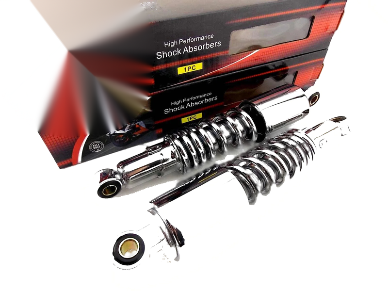 Suzuki GP100 300mm Chrome Rear Shock Absorbers