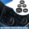 Chrysler 300, Dodge Challenger Black 5pcs AC Climate Control Knob Ring