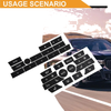 BMW 7 Series F02 AC / Radio Controls 2 x Button Repair Stickers (2009–2012)