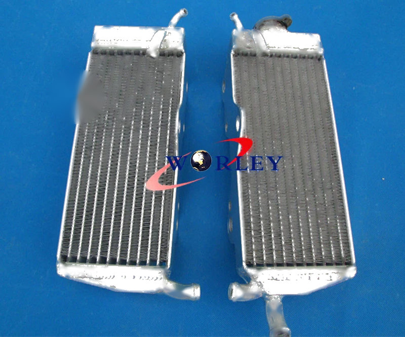 Honda CR250 CR250R Aluminum Radiator + Black Hose (1988-1989)