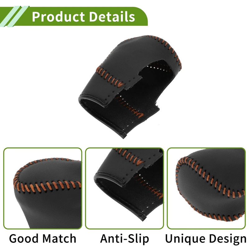Honda Civic Car Gear Shift Knob Cover Black Brown Faux Leather (22-24)
