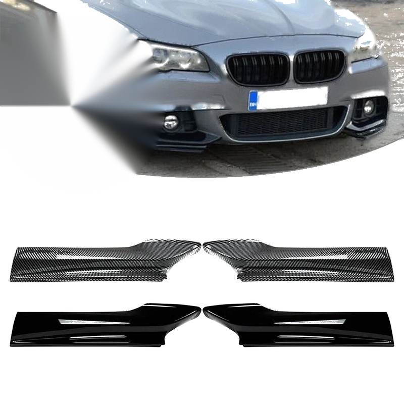 BMW 5 Series F10 F11 M Sport ABS Front Splitter Lip Corners (2011-2017)