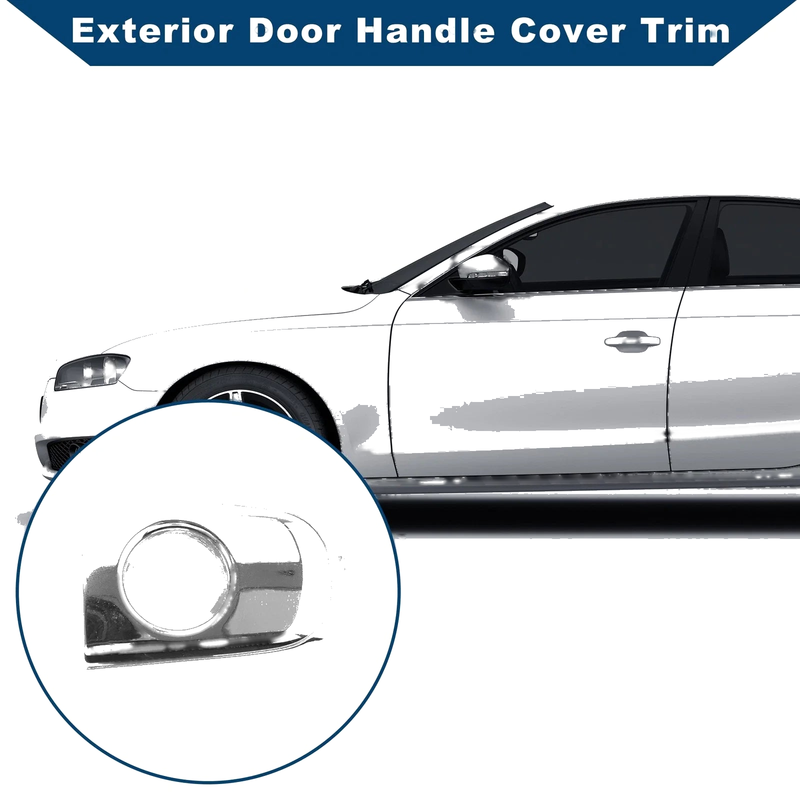 Toyota Camry Silver Tone ABS Exterior Door Handle Cover Trim (2006-2009)