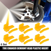 Motorcycle 6 x Tire Changer Demount Head Plastic Insert 1.65x0.63x1.06