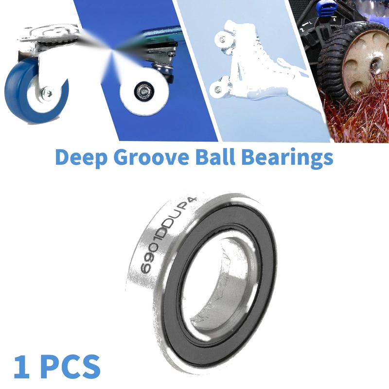 Scooter Skateboard Wheel Deep Groove Ball Bearings P4 12x24x6mm 1 Pc