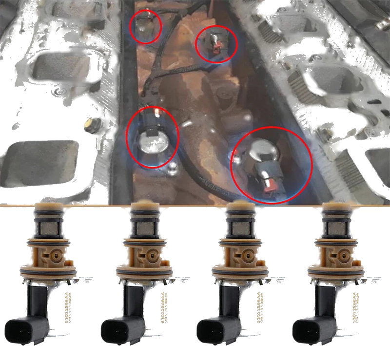Ram 1500 5.7L 4 Pcs Engine Multiple Displacement Solenoid (2010-2023)