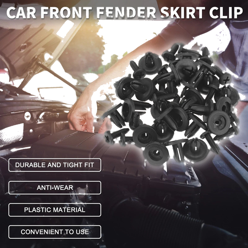 Honda Prelude 1992-1996 2.2L 2.3L Black 25 x Front Fender Skirt Clips