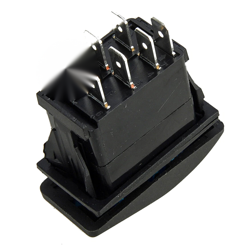 Rocker Switch DPDT 7 Pin 12-24V with Jumper Wires