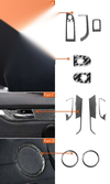 BMW Z4 E89 2009-2016 Carbon Fiber Interior Window Switch Trim Cover 11Pcs
