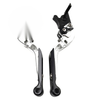 Yamaha YZF R1 R1M R1S R6 MT-09 CNC Silver Extendable Brake Clutch Levers (2015-2023)