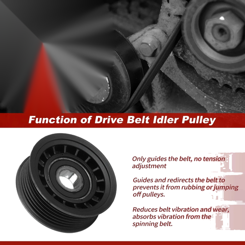 GMC Chevrolet Ford Toyota Accessory Drive Belt Idler Pulley