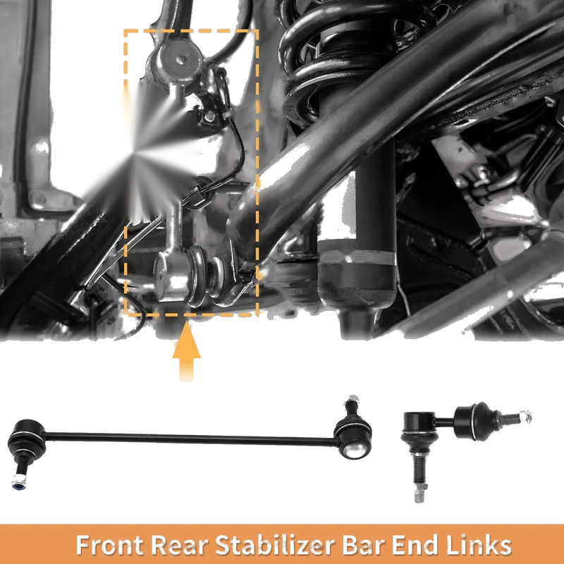 Ford Focus, C-MAX 4pcs Front Rear Sway Bar Links (2012-2018)