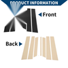Ford Territory 8 Pcs Black Door Pillar Window Trim (2019-2021)