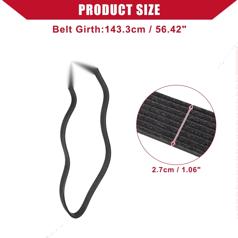 Land Rover LR4 (2014-2016) EPDM Black Serpentine Belt No.LR011327