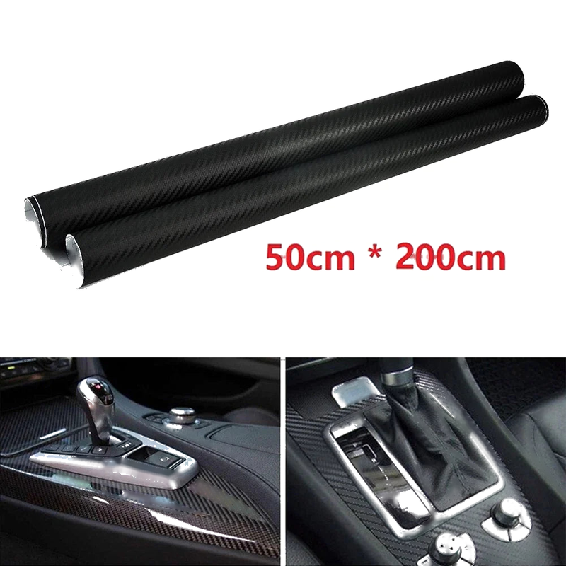 Car Exterior 3D Matt Black Carbon Fiber Vinyl Film Sticker Decal