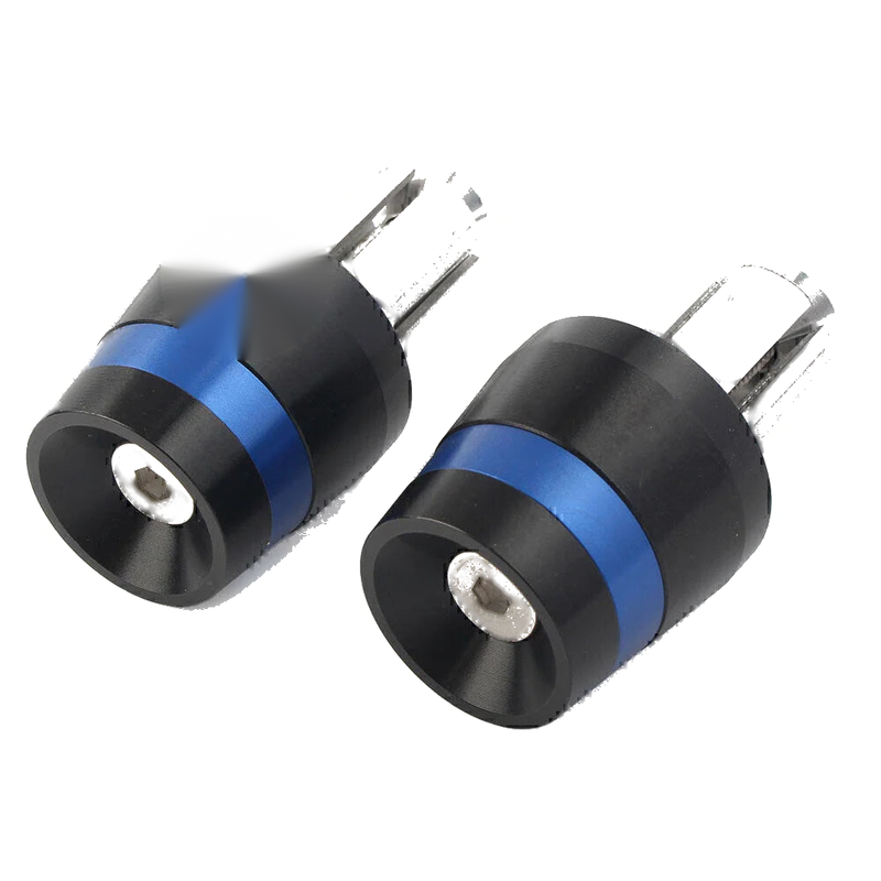 Honda CBR, CB, Yamaha YZ, YZF, Kawasaki Blue Handlebar End Plugs