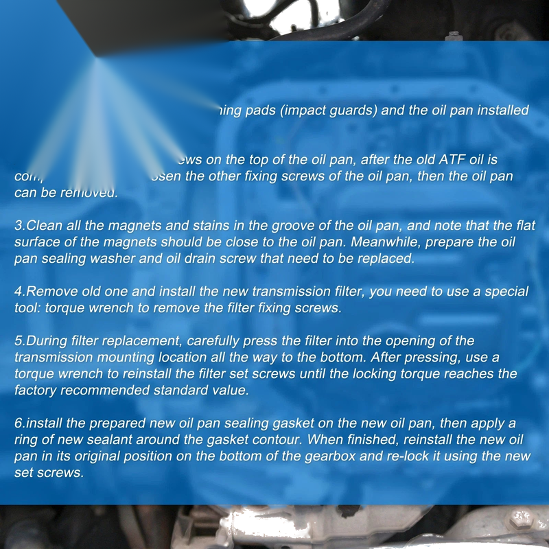 Chevrolet Tracker Transmission Fluid Filter Oil Pan (2001-2004)