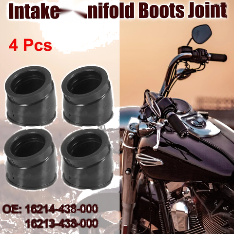 Honda CB900C 4pcs Carburetor Intake Manifold Boot Joint (1980–1982)