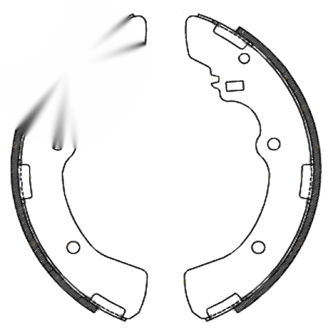 Mitsubishi Triton MH MJ Rear Brake Shoe Set (1990-1996)