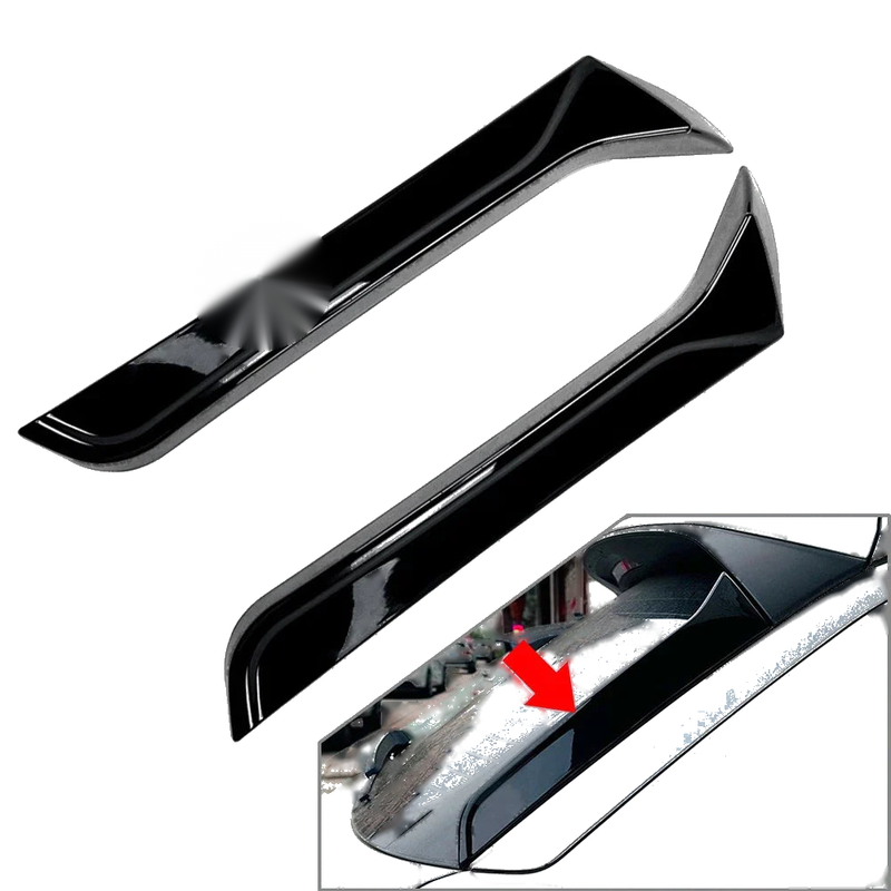 VW T-ROC Glossy Black Rear Window Side Spoiler (2017-2024)