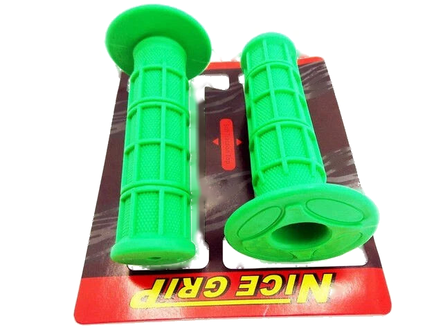 Kawasaki KX400 Green Hand Grip Set - Left & Right Pair