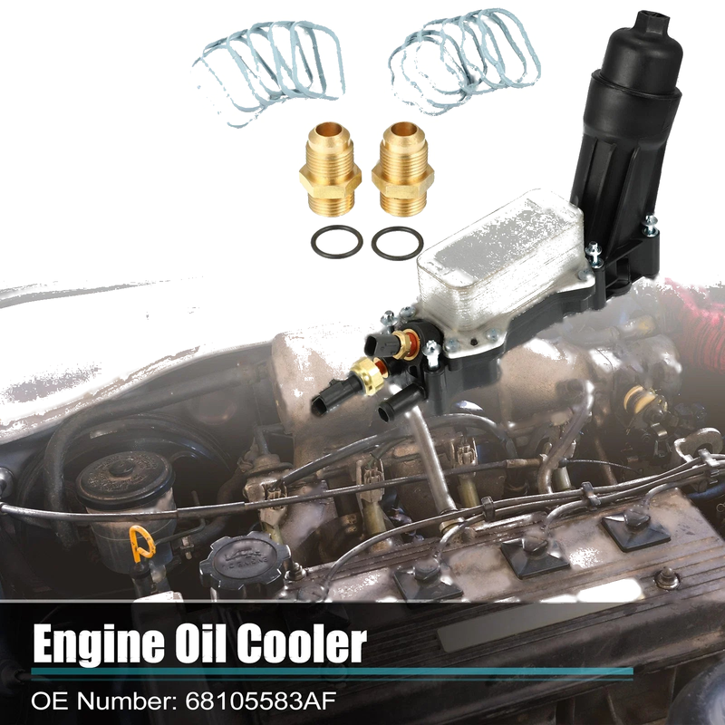 Dodge Engine Oil Cooler Housing with Gaskets (2011-2019)