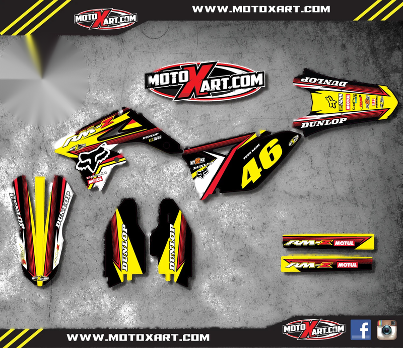 Suzuki RMZ 250 Custom Graphic Kit - Speeder Style (2013)