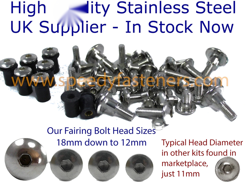 Triumph Tiger Sport 1050 Fairing Bolts Clips (2013–2021)