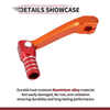 Honda CRF150F (2003-2017) - Orange Red Silver Motorcycle Gear Shifter Lever