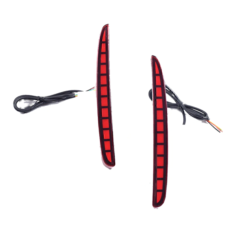 Honda Civic Red LED Rear Brake Tail Light Reflectors (2017-2020)