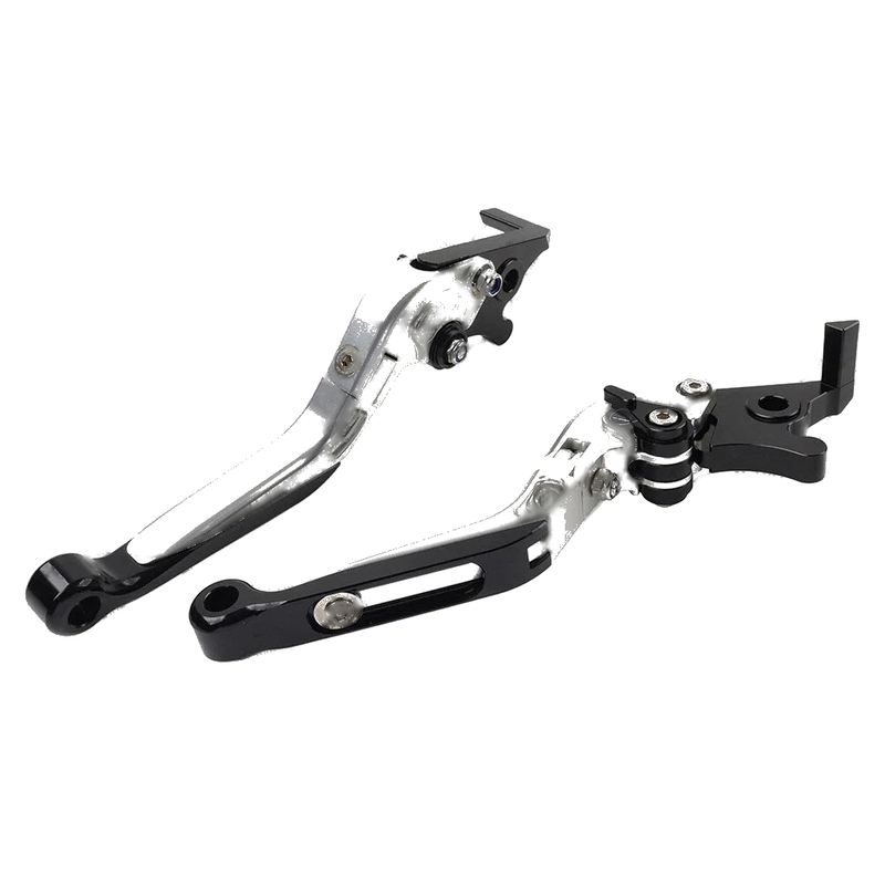 Suzuki GSXR600 GSXR750 GSXR1000 Silver Extendable Brake Clutch Levers (06-10)