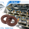 Make Model Oil seal / 2 x 35x62x12mm / seal ring FKM brown