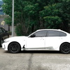 BMW 3-Series G20 G21 Gloss Black Add-On Side Fender Vent Duct Trims