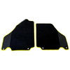 Ferrari F430 2004-2009 - Carbon Fiber Leather, Yellow Trim Black Floor Mats