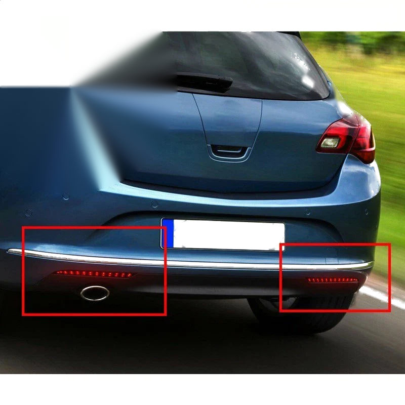 Vauxhall Astra J Rear Bumper Brake Light Reflectors (2009-2015)