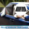 Ford Flex 9 Pcs Black Door Pillar Window Trim (2009-2015)