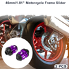 All Models Slider Frame / 2 x 15mm Purple / Motorcycle