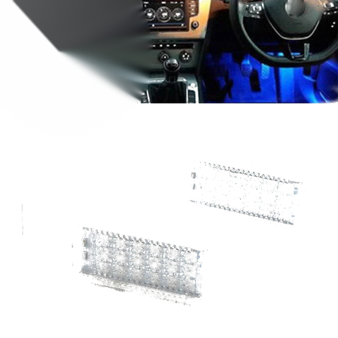 VW Passat & Skoda 2 x LED Car Interior Footwell Lights (2015-2023)