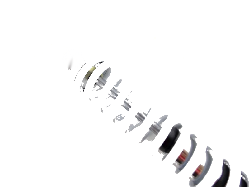 Honda XL125S 400mm White/Chrome Rear Shock Absorbers