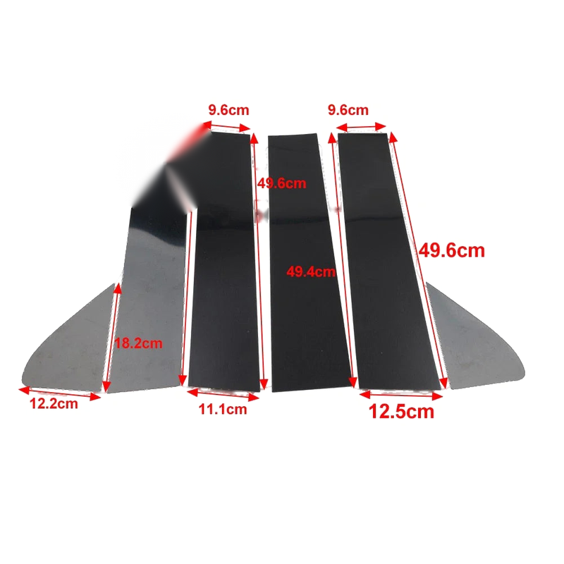 Chevrolet Silverado GMC Sierra 1500 Black Window Pillar Post Door Trim