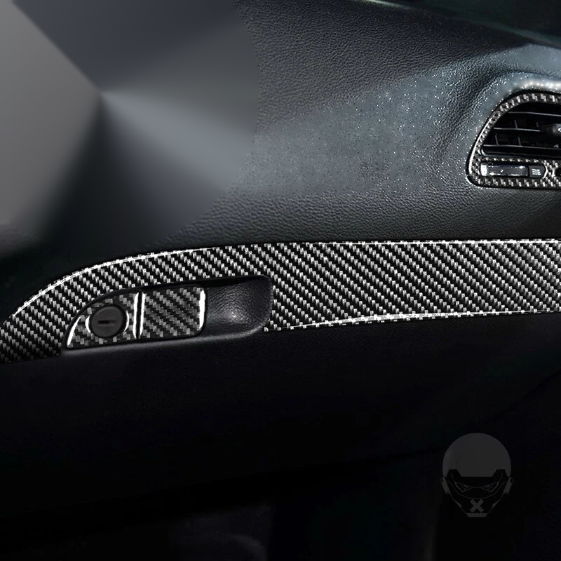 Carbon Fiber Center Dashboard Speedometer Trim Fits Dodge Challenger 2015-2019