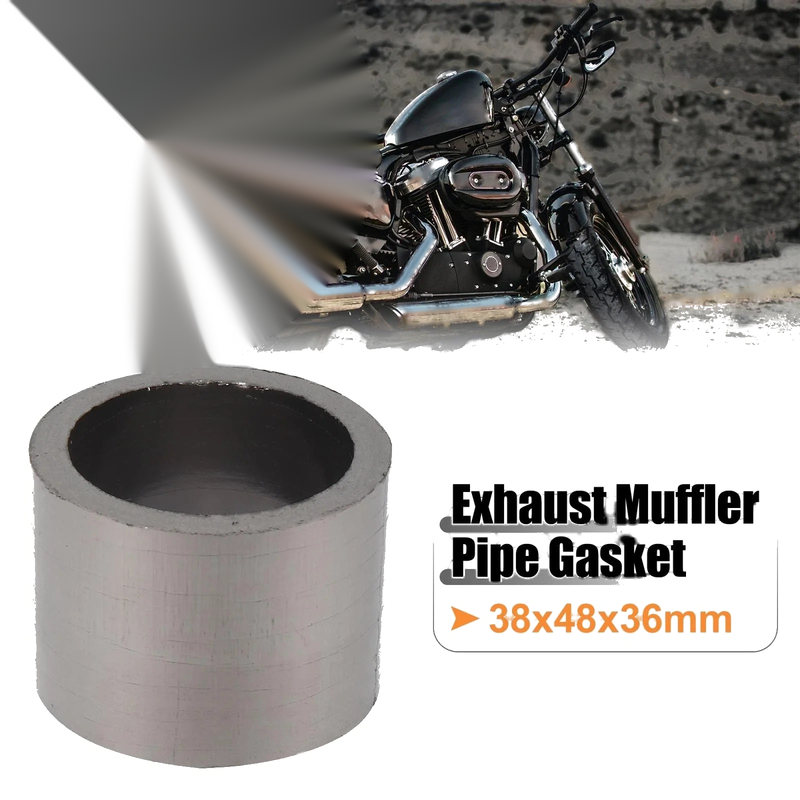 Motorcycle 38mm ID 48mm OD Exhaust Muffler Pipe Gasket Graphite Seal Ring