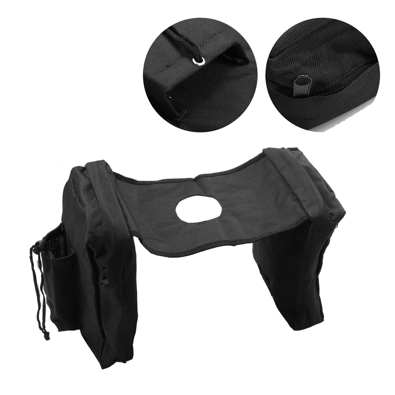Polaris Sportsman 450 570 850 Black Tank Saddle Storage Bag (2014-2023)