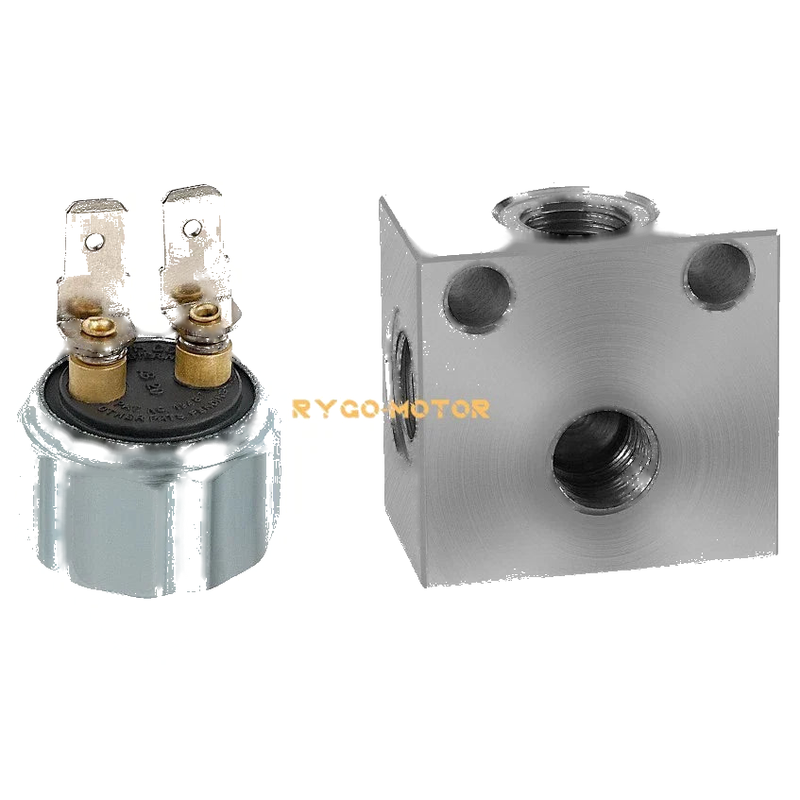 Polaris Ranger 425 500 700 Brake Cross Fitting & Stoplight Pressure Switch