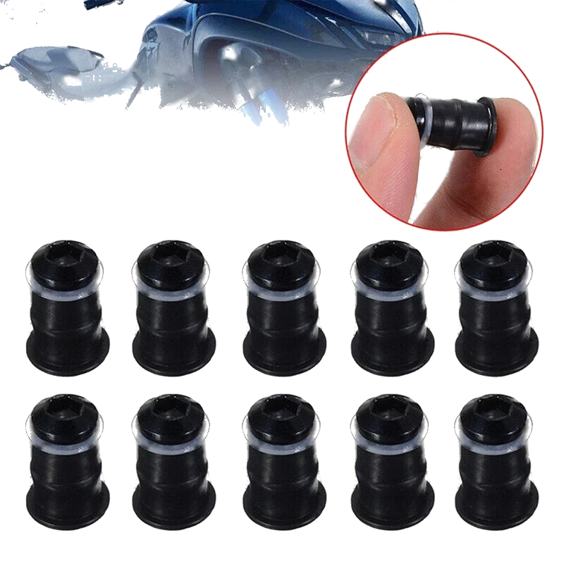 M5 Rubber Nuts Anodized Aluminum Windscreen Bolt M5x16mm Screws Set