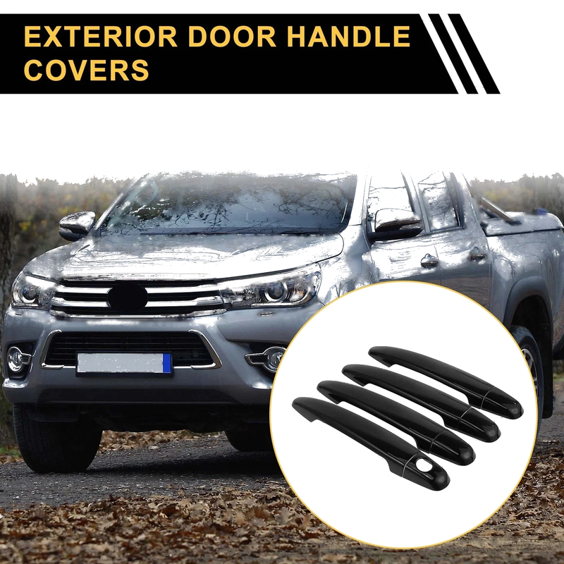 Toyota 4Runner 4pcs Black Exterior Door Handle Covers (2003-2010)
