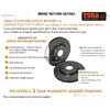 Mitsubishi Pajero NM NP NS Pair Front Disc Brake Rotors (2000 - 2009)